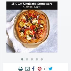 Pampered chef Personal Pizza Stone